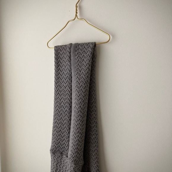 joodito chubby textured sweater wrap japanese boro scarf chunky thick warm gray - Picture 8 of 9